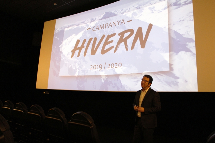 El gerent d'Andorra Turisme, Betim Budzaku, durant la presentació.